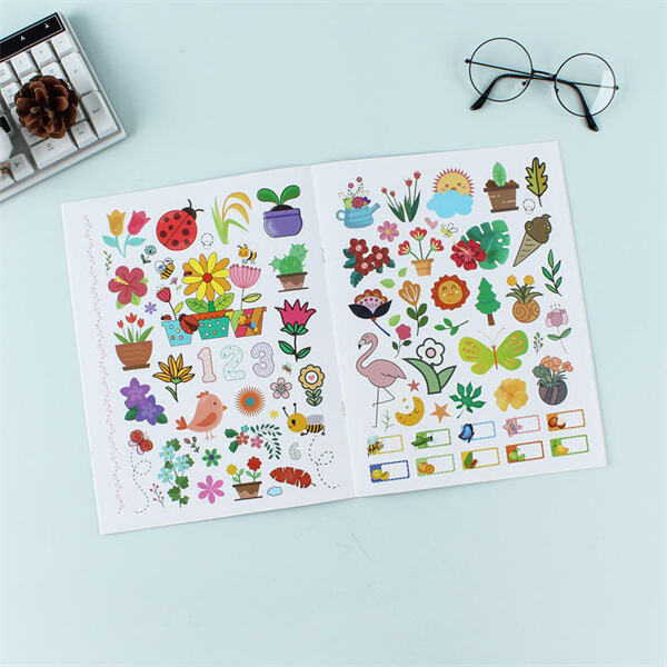 Libros de pintura con pegatinas