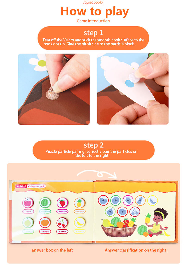 KEYBABY Educational Hardcover Quiet Book Early Learning Busy Book Toys For Kids supplier