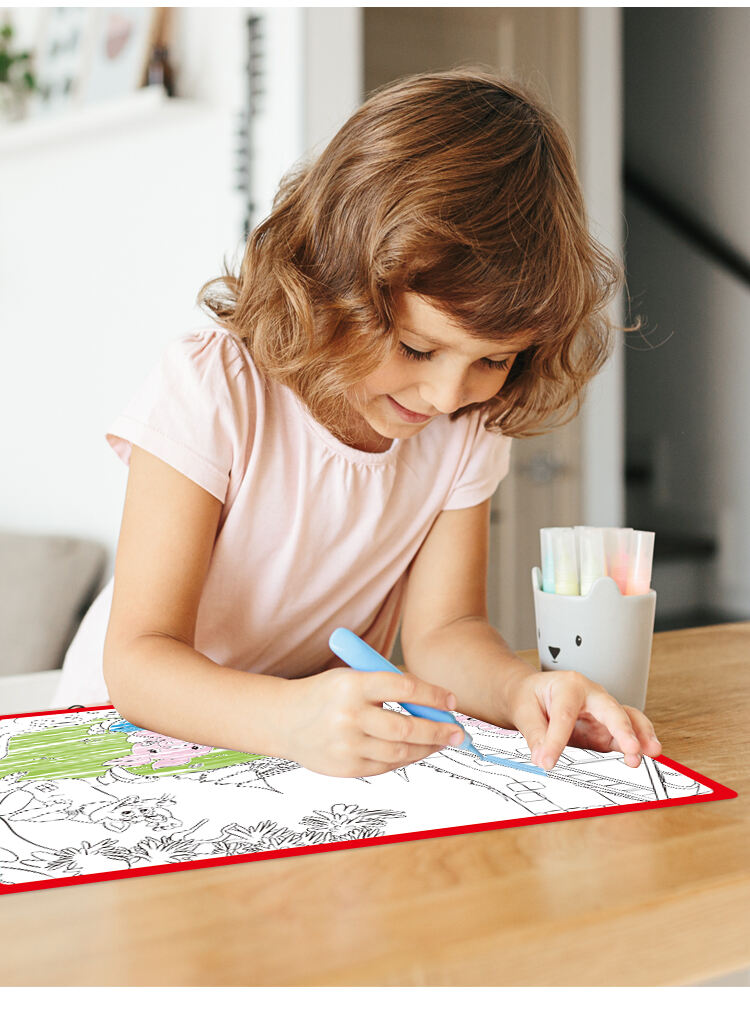 Keybaby Educational Coloring Table Mat Kids Drawing Place Mat Islam Printing Table Pad for Children supplier