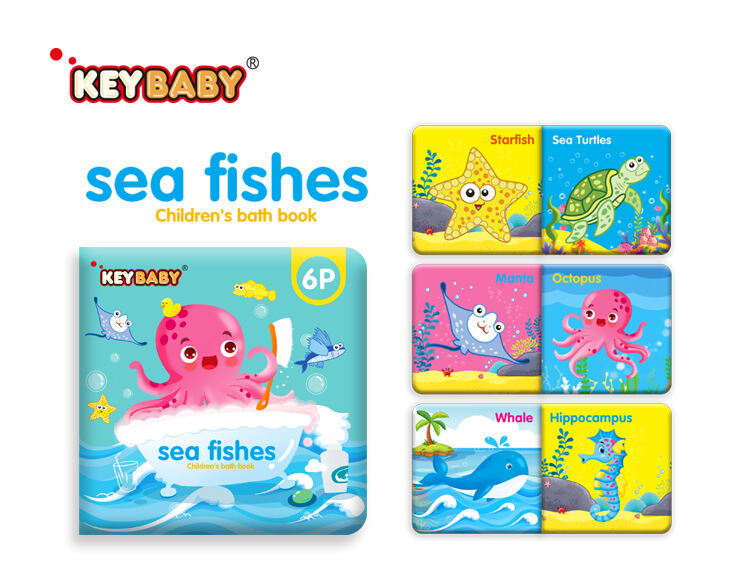 Custom Keybaby Waterproof Activated Plastic Book Kids Drawing Toys for Bath Time factory