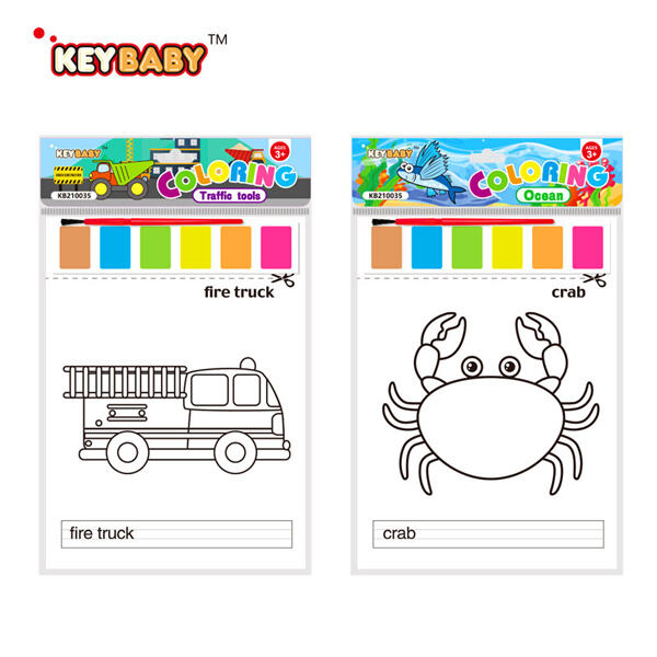 Discover the joy of painting with watercolors in our coloring book