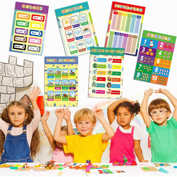 Una forma divertida y colorida de decorar su espacio preescolar.