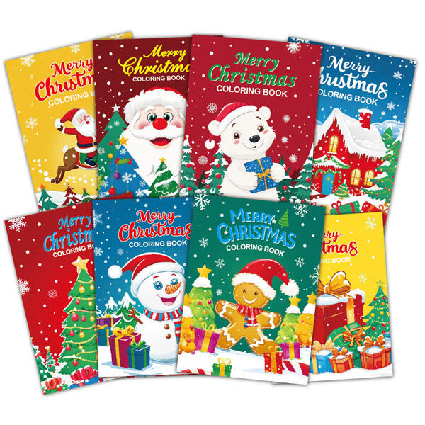 Bring the magic of Christmas to life with a coloring book for all ages