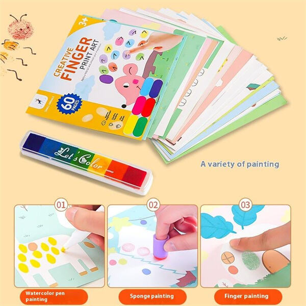 Create adorable keepsakes with infant finger painting