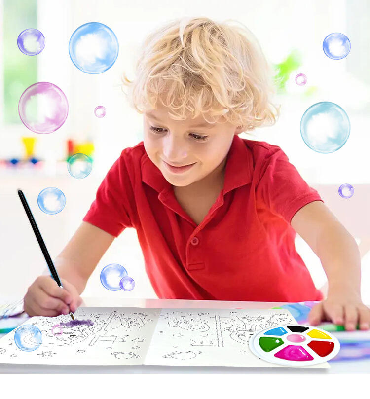 KEYBABY Custom Palette Painting Drawing Water Book With Brush Set For Children manufacture