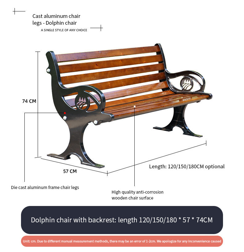 product solid wood outdoor park bench with waterproof feature for schools hotels gyms malls-67