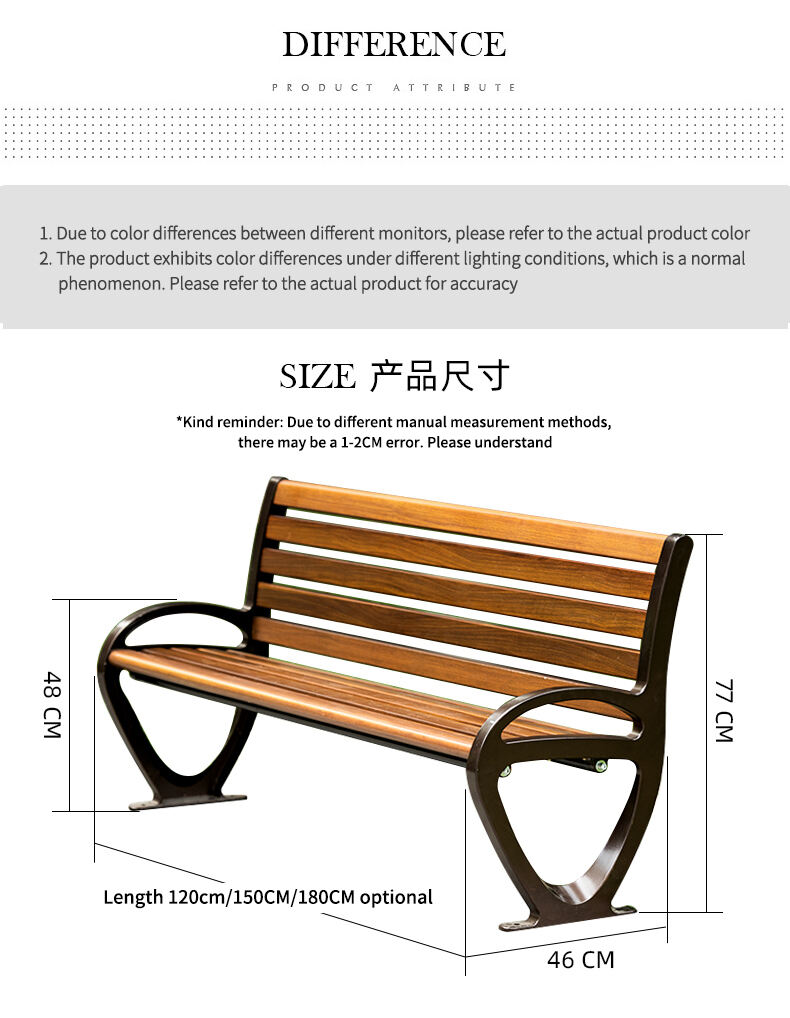 product modern design sense anticorrosive wood outdoor bench for patio or garden stylish modern outdoor furniture-70