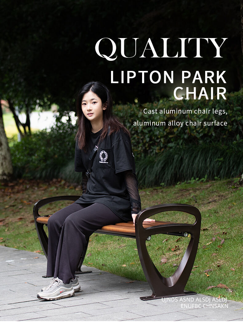 product premium quality and long lasting zinc alloy outdoor park bench no backrests-59