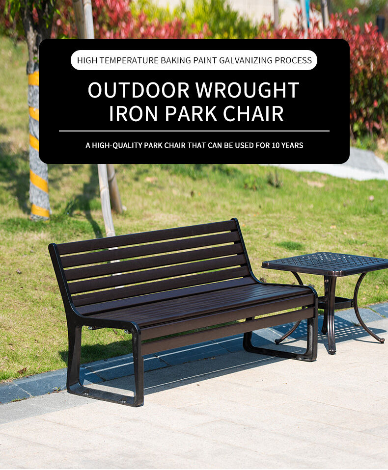 product cast aluminum outdoor park bench balcony garden outdoor leisure wrought iron bench-59