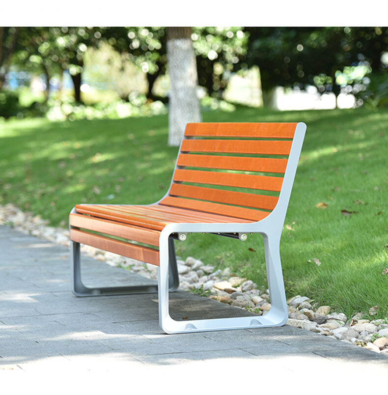 product environmental plastic wood outdoor park chair bench without backrest-59