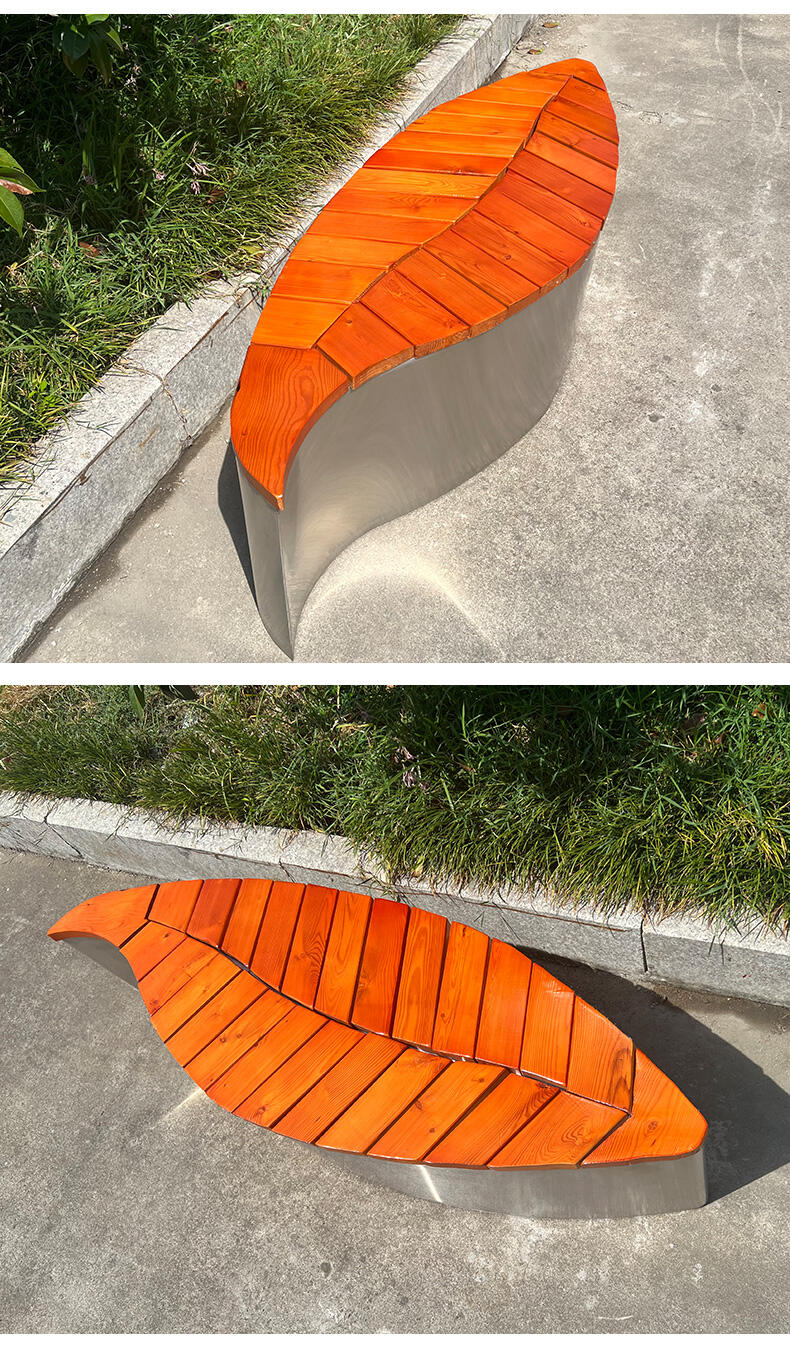 product lnovative design leaf shaped outdoor park leisure chairs-62