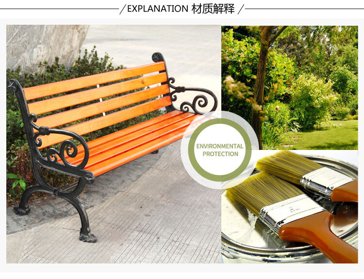 product outdoor park chair bench antiseptic wood bench with   backrest-62