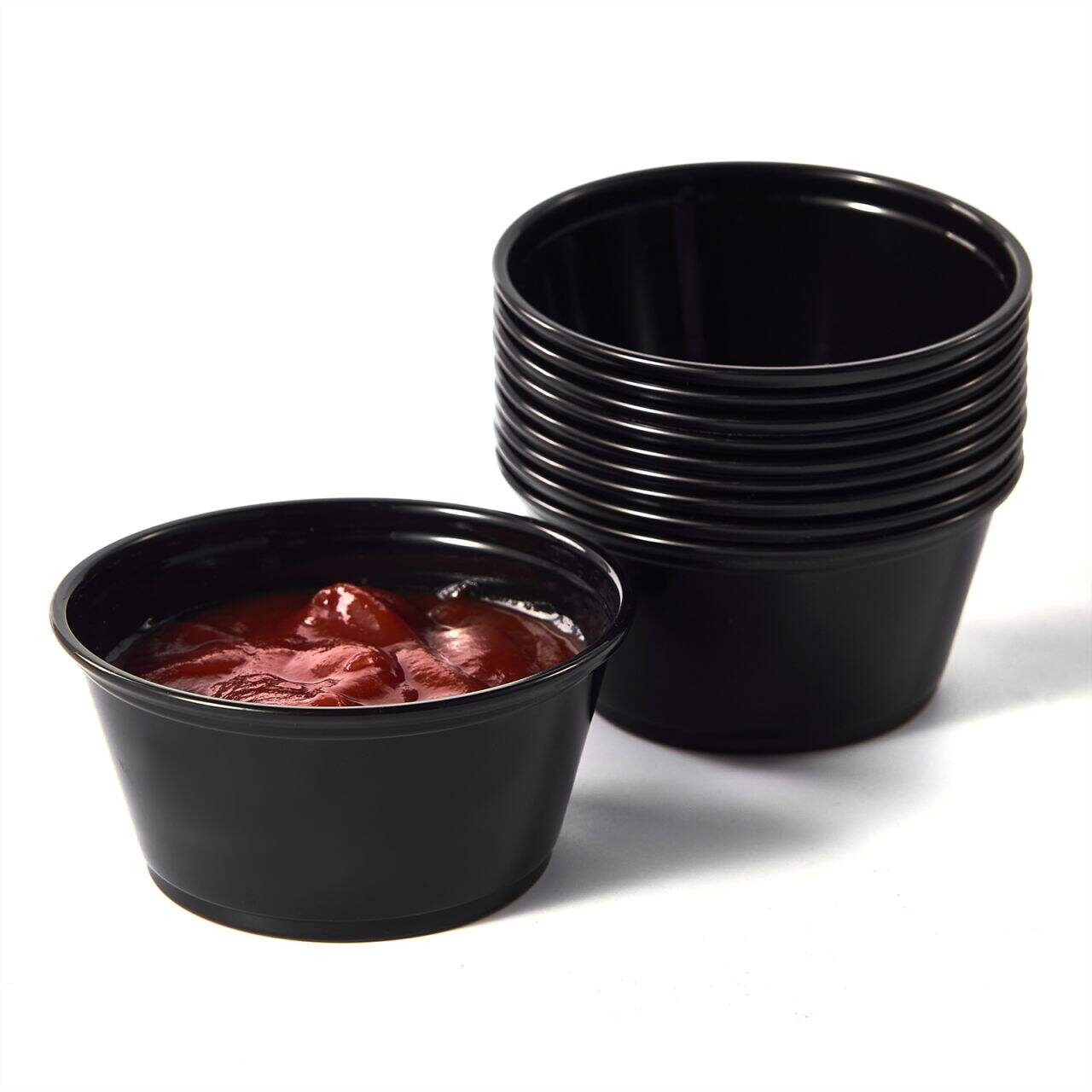 Perfect portion control with condiment cups.
