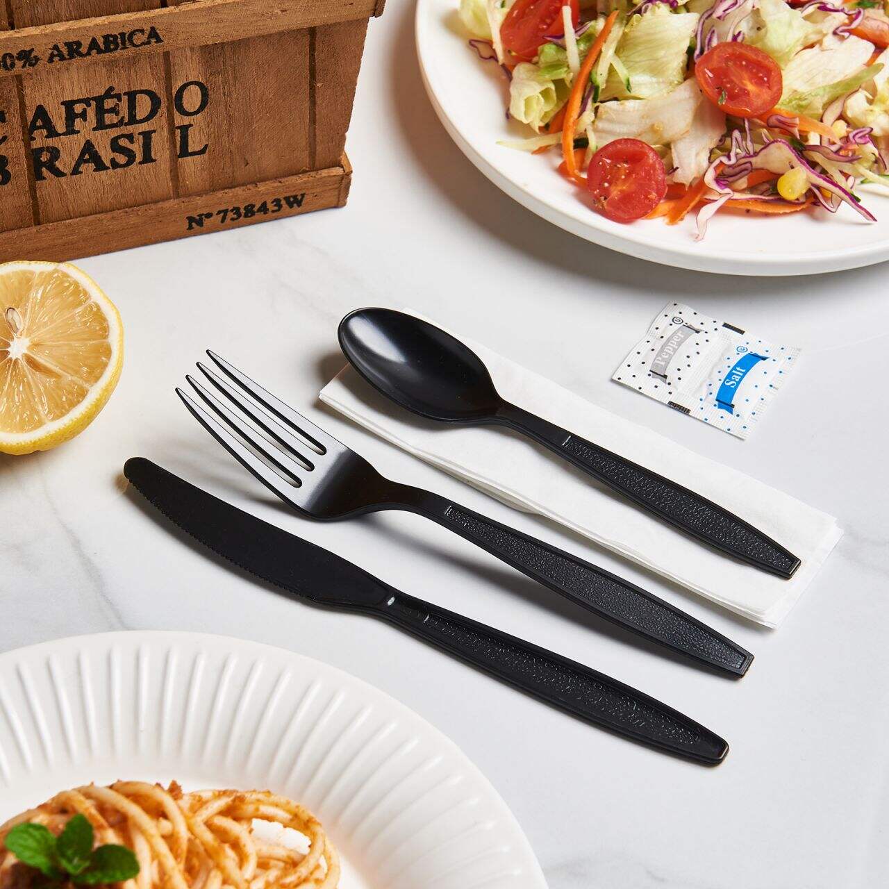 Breaking down the materials of disposable utensils and their environmental consequences.