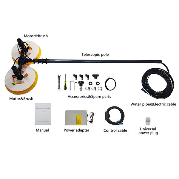 Superior Cleaning Performance with a Rotary Brush Solar Panel Brush