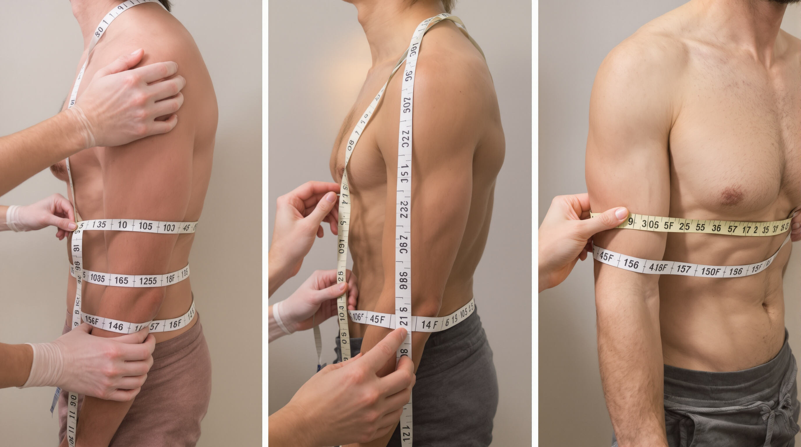 Varied arm types being measured by clinicians to show adaptations in custom sizing