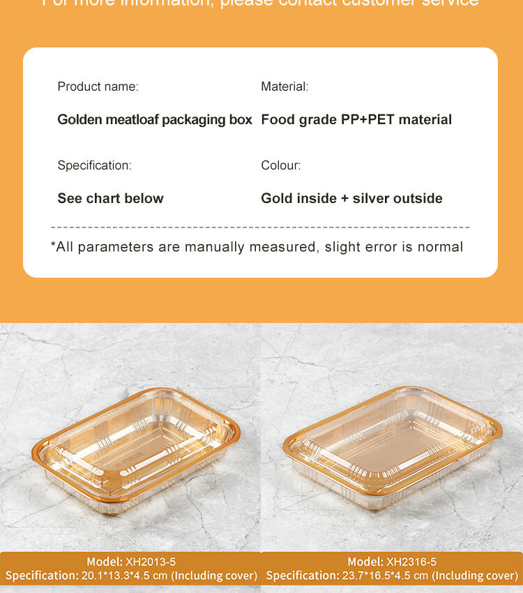 Cheap price Boutique high-grade disposable beef roll packaging box gold with lid pork rolls lamb roll packing box thickened 500g factory
