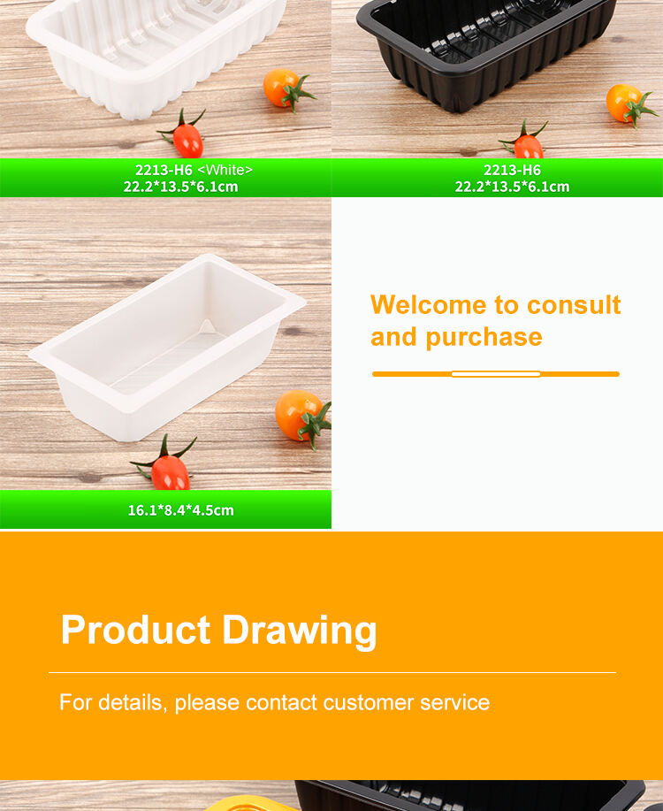 PP/PET Disposable High Quality MAP Chicken Takeaway Packaging Box Sealed Plastic Tray for Meat Packaging details