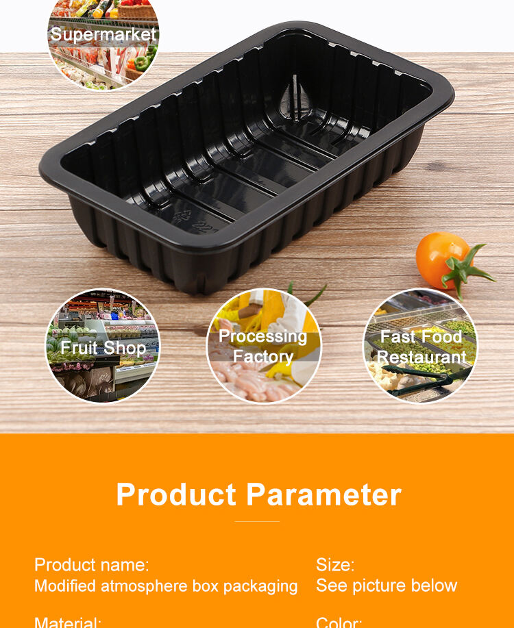 PP/PET Disposable High Quality MAP Chicken Takeaway Packaging Box Sealed Plastic Tray for Meat Packaging details