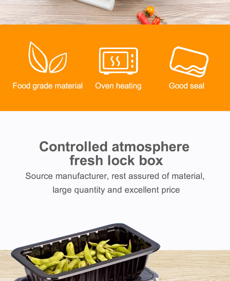PP/PET Disposable High Quality MAP Chicken Takeaway Packaging Box Sealed Plastic Tray for Meat Packaging manufacture