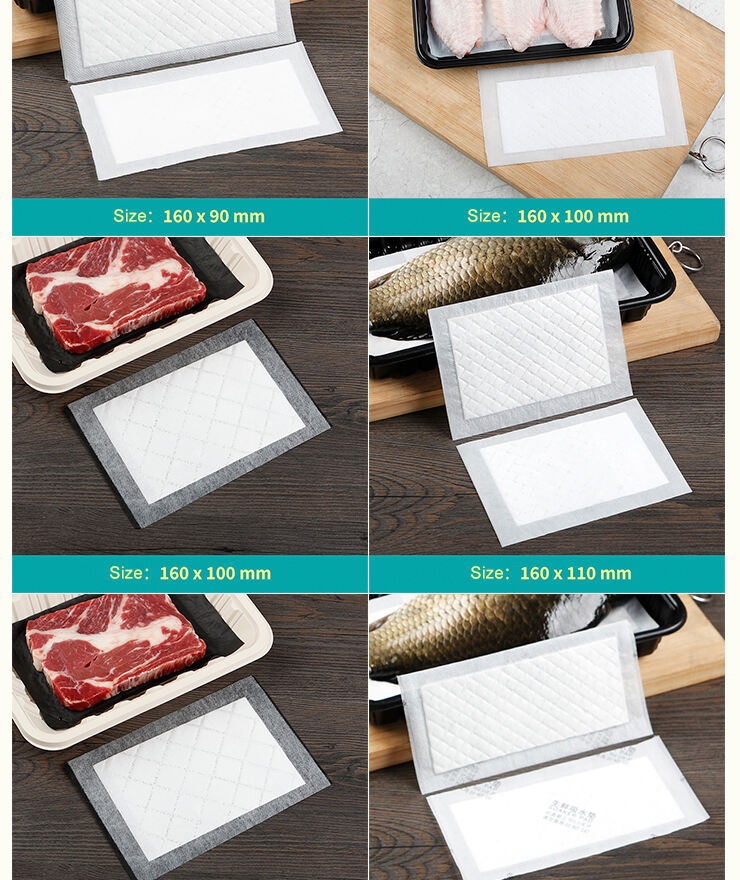 Disposable Wholesale Meat High Quality Fresh Absorbent Meat Pad Food Grade for Meat supplier