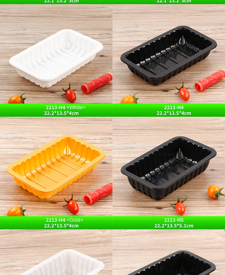 PP/PET Disposable High Quality MAP Chicken Takeaway Packaging Box Sealed Plastic Tray for Meat Packaging manufacture