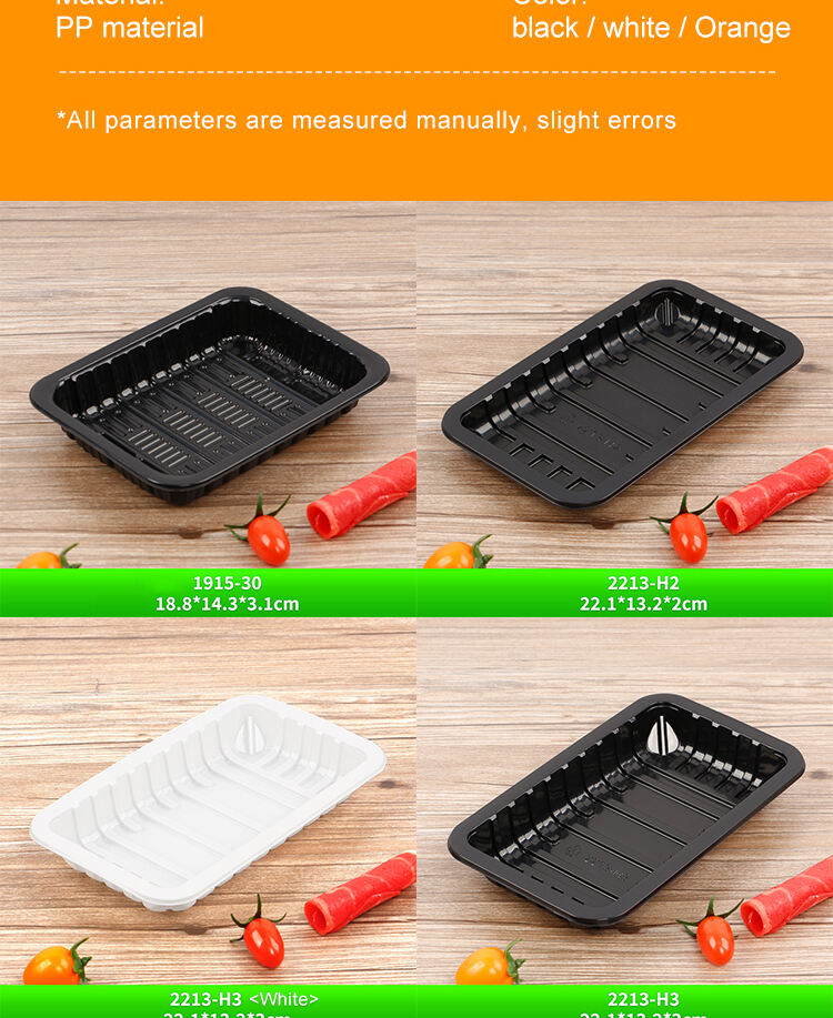 PP/PET Disposable High Quality MAP Chicken Takeaway Packaging Box Sealed Plastic Tray for Meat Packaging details