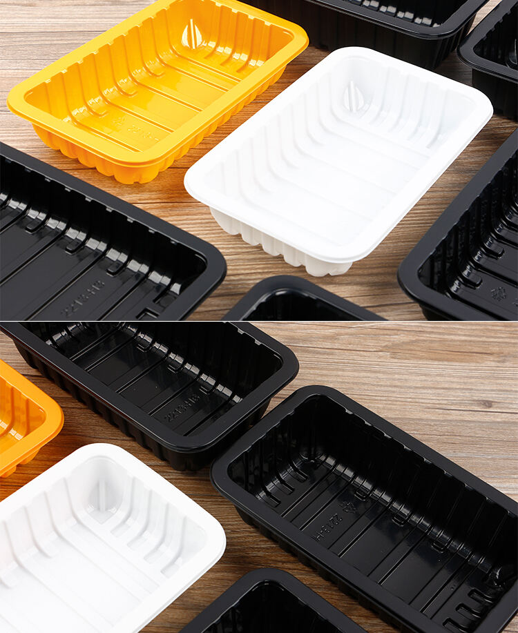 PP/PET Disposable High Quality MAP Chicken Takeaway Packaging Box Sealed Plastic Tray for Meat Packaging manufacture