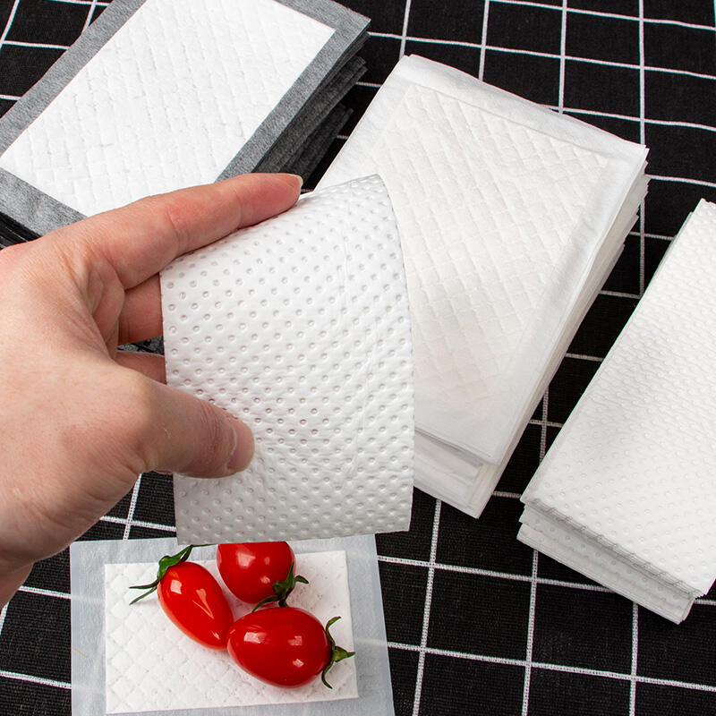 Super paper disposable white absorber high quality pe film pad for meat packaging