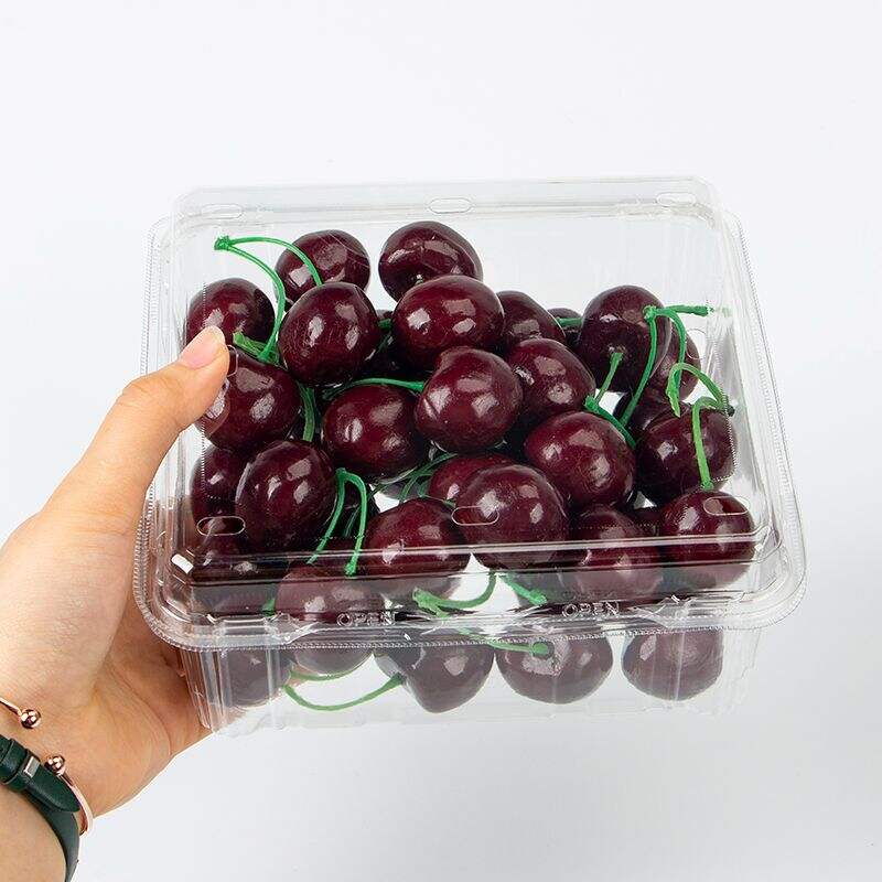 Factory price Wholesale Clear Container Clamshell Fruit Box For Supermarket Packaging