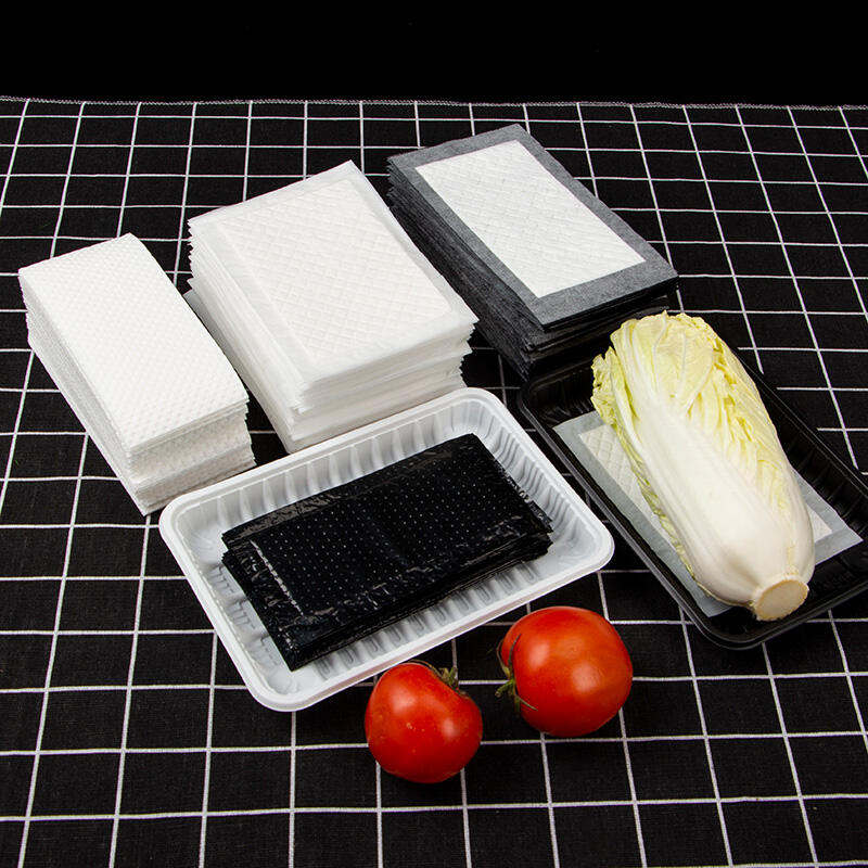 Super paper disposable white absorber high quality pe film pad for meat packaging