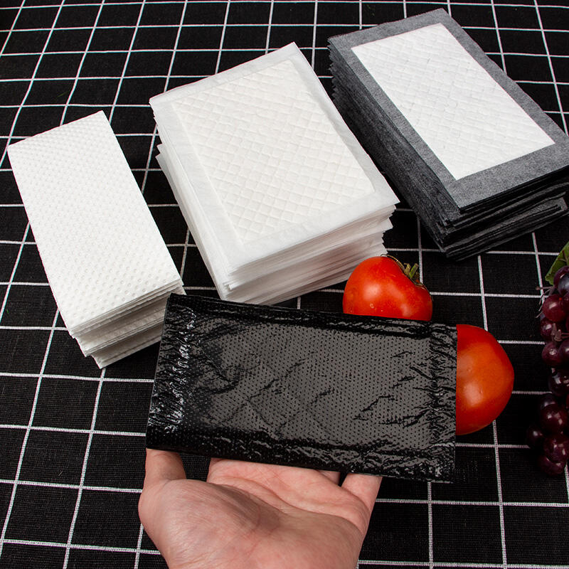 Super paper disposable white absorber high quality pe film pad for meat packaging