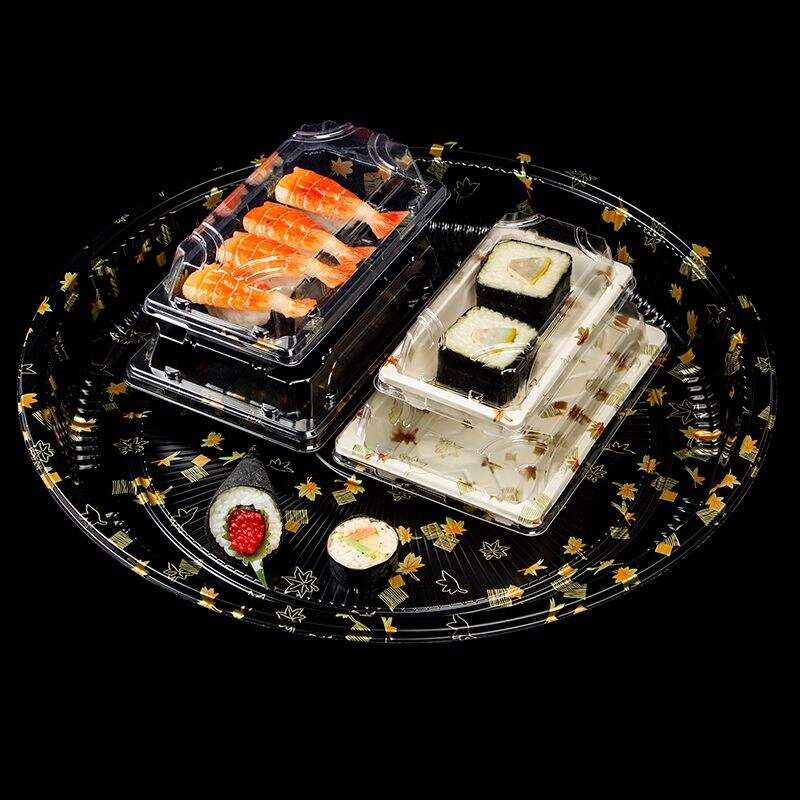 Customized Takeaway Party new Printing Luxury Delivery Food Packaging Carry Disposable Plastic Box for sushi