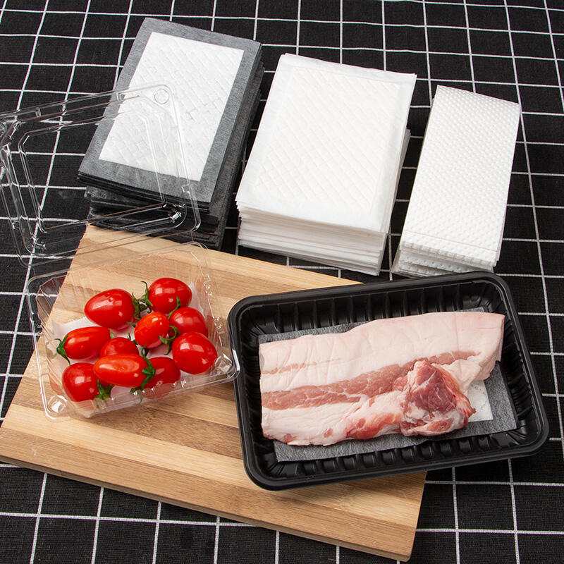 Super paper disposable white absorber high quality pe film pad for meat packaging