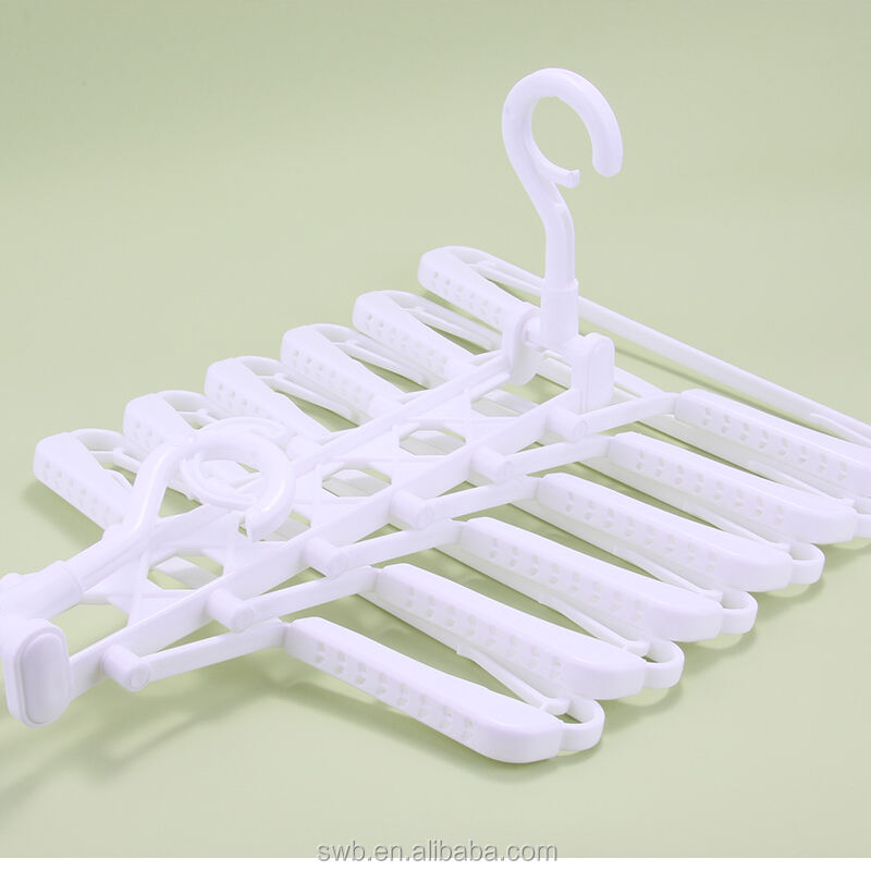 Multifunctional PP Coat Hanger Plastic Clothes Hanger Home Storage Racks Foldable Plastic Coat Hanger manufacture