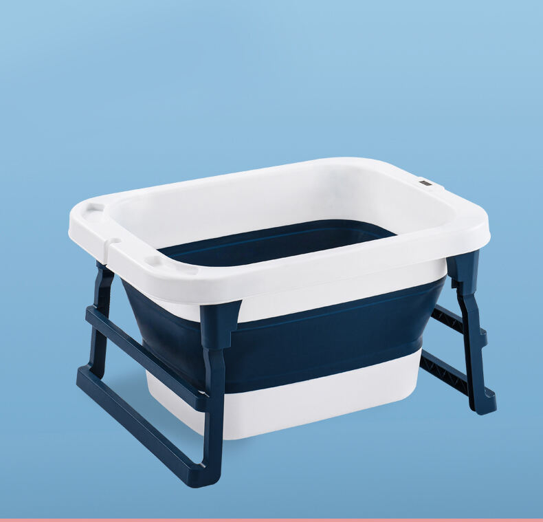 Eco Friendly Baby Bath tub High Quality Plastic Baby Folding Bathtub Toddler Portable Bathtub Space Saving factory