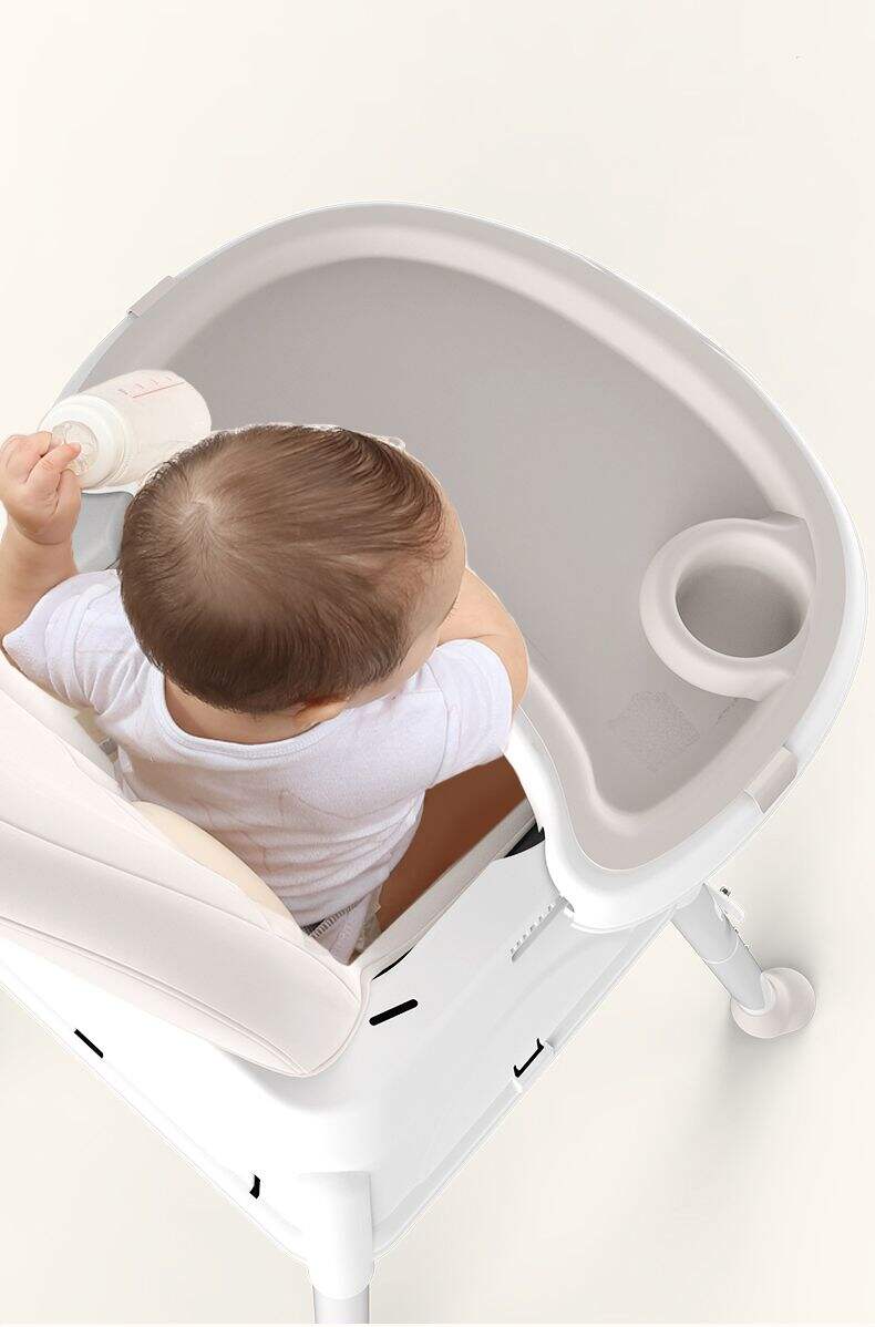 High Quality Plastic Baby Highchair Toddler Feeding Chair Portable Baby High Chair With cushion supplier