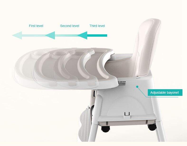 High Quality Plastic Baby Highchair Toddler Feeding Chair Portable Baby High Chair With cushion manufacture