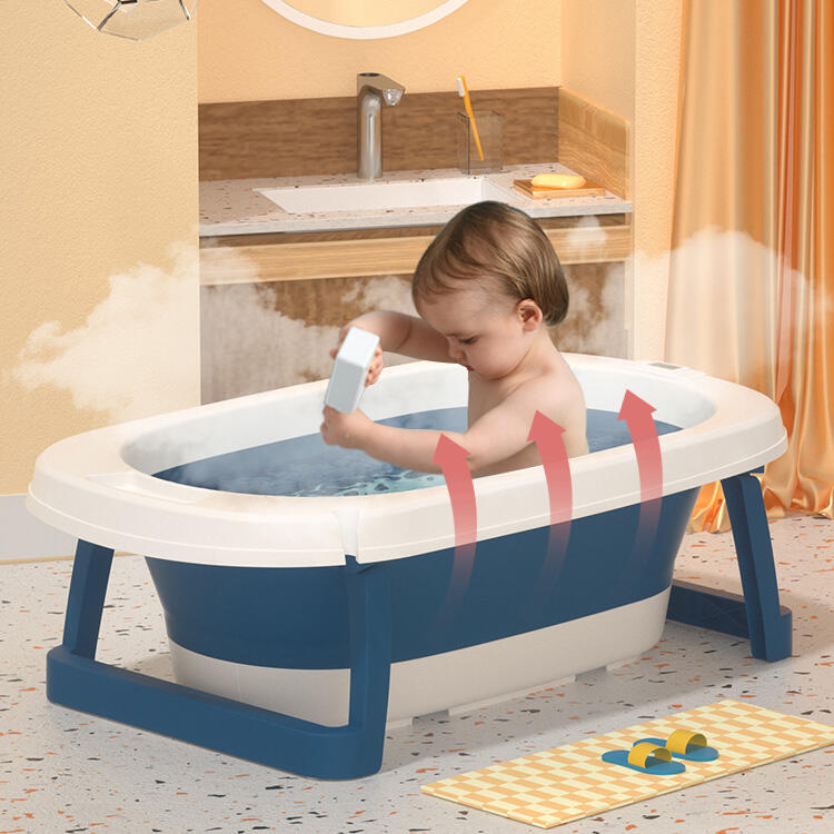 Multifunctional Plastic Baby Bathtub Easy Folding Kids Bath Tub Plastic Portable Baby Bathtub Eco-friendly manufacture