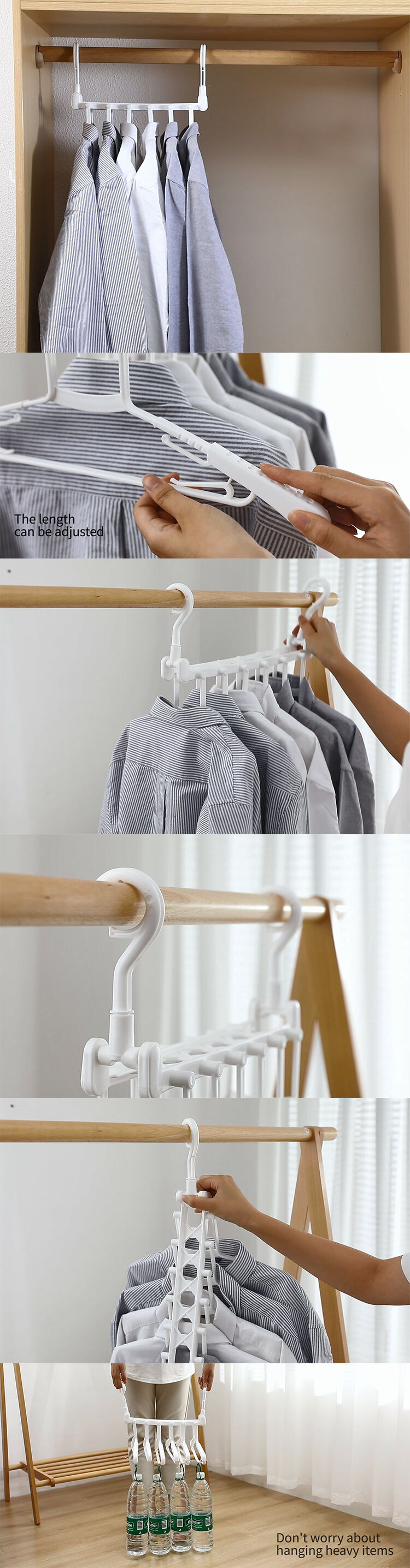 Multifunctional PP Coat Hanger Plastic Clothes Hanger Home Storage Racks Foldable Plastic Coat Hanger supplier