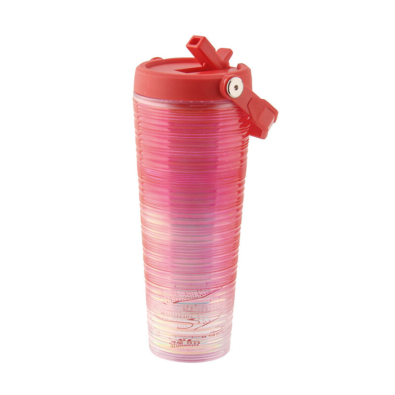 Wholesale Plastic Double Wall Tumbler With Straw Plastic Double Wall Coffee Mug Eco-friendly manufacture