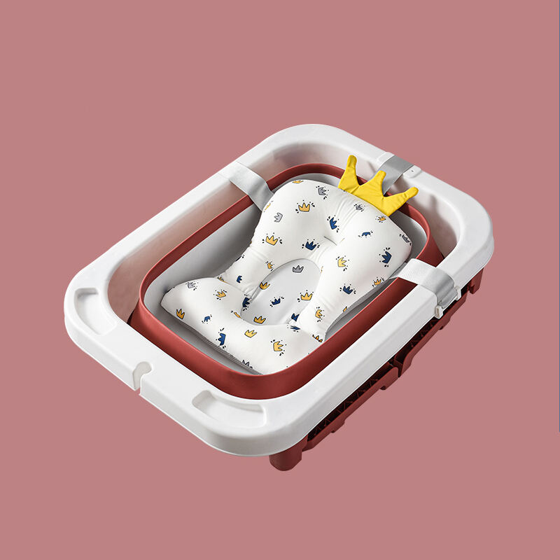 Eco Friendly Baby Bath tub High Quality Plastic Baby Folding Bathtub Toddler Portable Bathtub Space Saving details