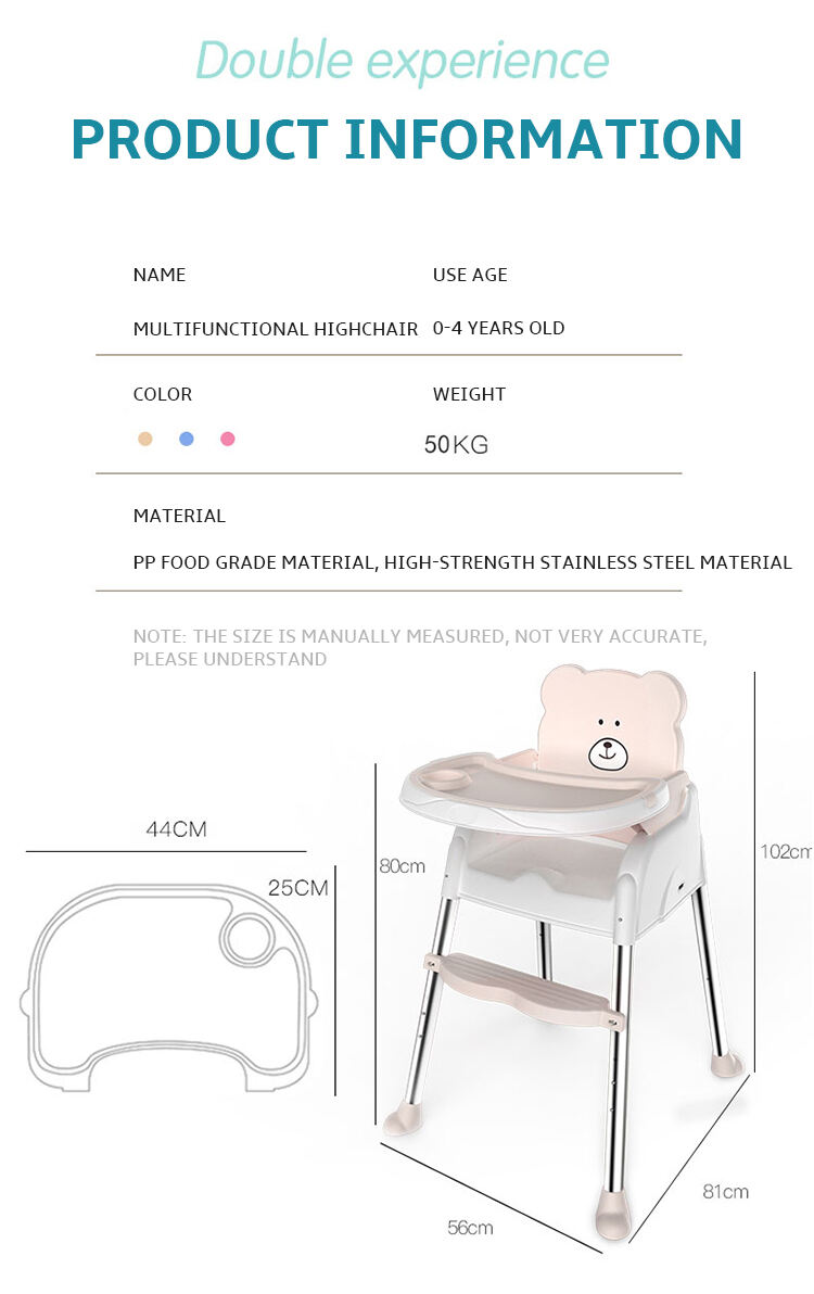 New Type Top Sale Highchair 3 In 1 Plastic Baby Dinning Chair Toddler High chair With Tray And Seat Belt supplier