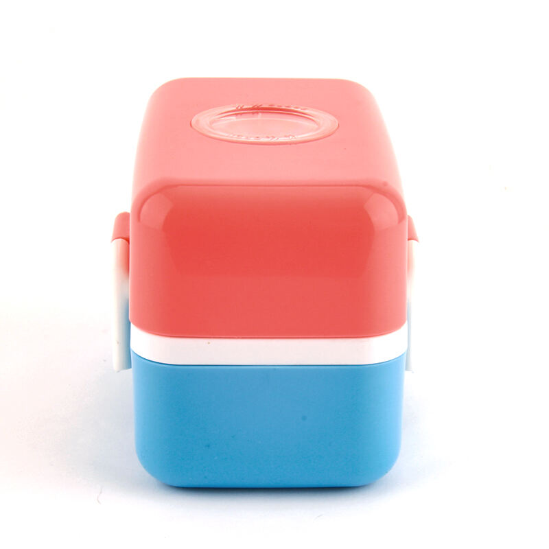 Newest Fashional Plastic PP Lunch Bento Box 2 layers Kids Plastic Tiffin Box Lunch Container For Student Reusable details