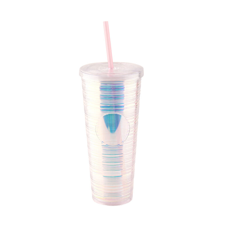 Reusable Portable Customized Logo Plastic Tumbler Cups BPA Free 24oz Double Wall Tumbler With insert supplier