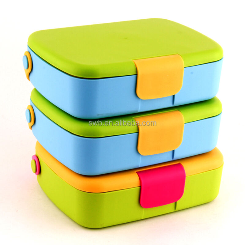 BPA Free Food Grade Plastic Bento Lunch Box Travel Food Container Plastic Lunch Boxes For School Kids manufacture