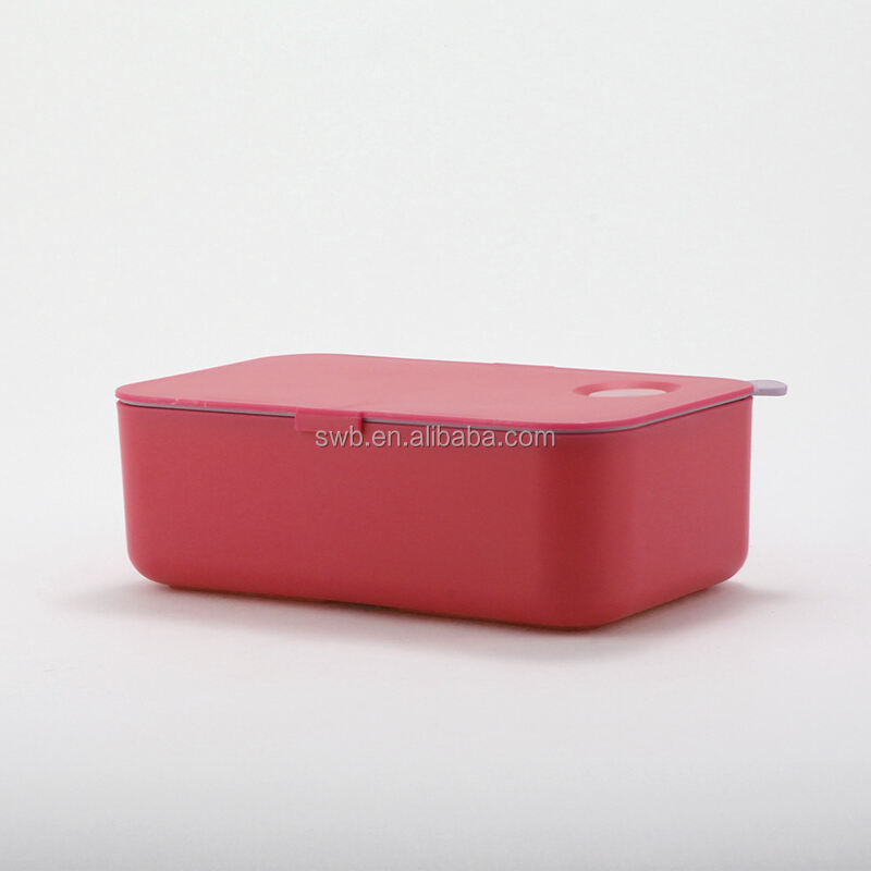 Eco-friendly Leak-Proof Plastic Lunch Box Travel Food Container Office School Plastic Bento Box for Stidents factory