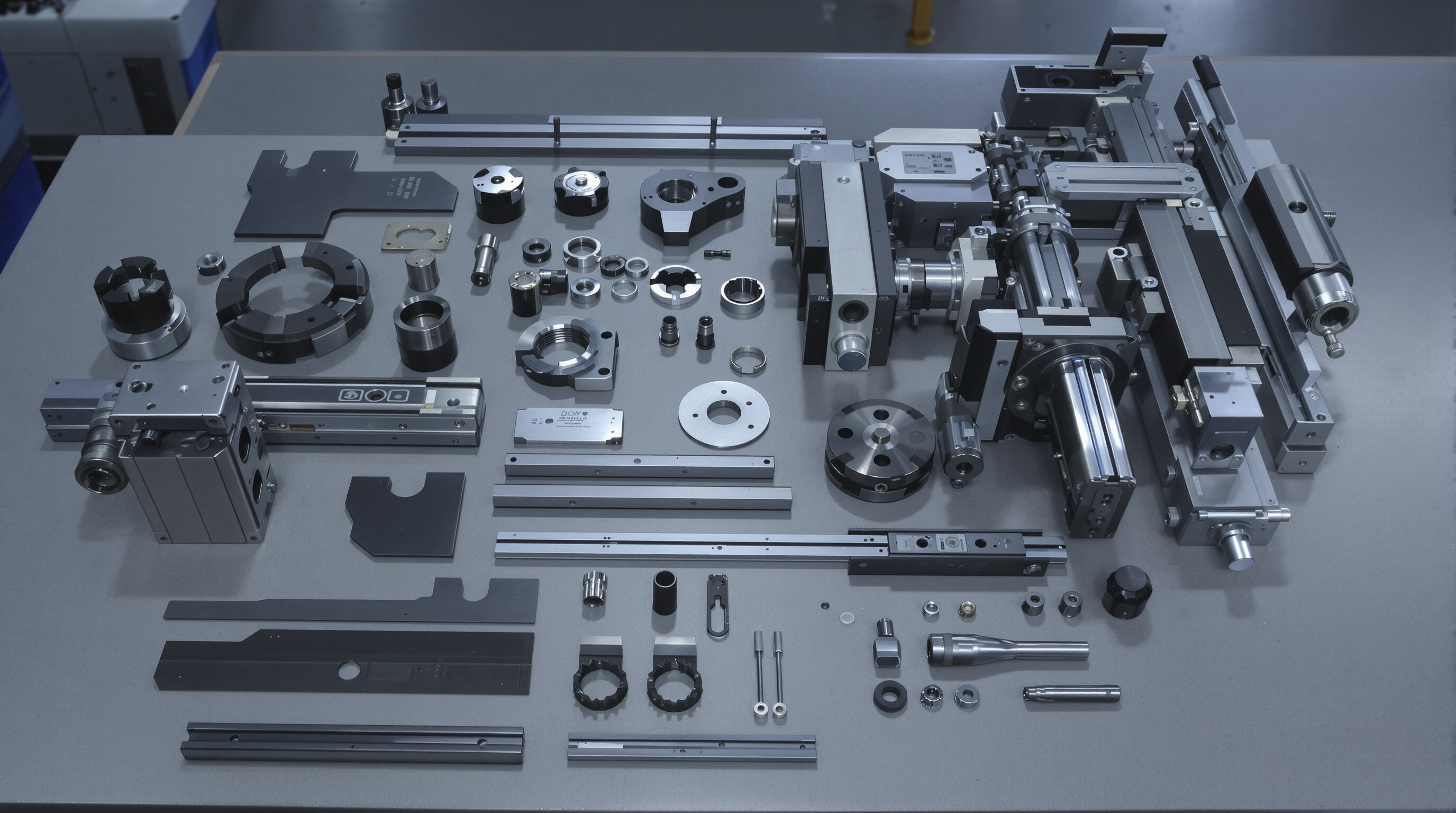 Key ironworker machine components including blades, hydraulics, and guide systems displayed for comparison