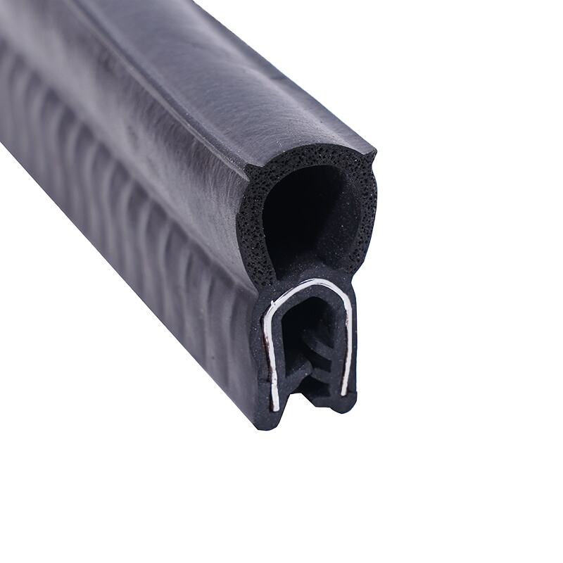 Extruded Epdm Rubber Sponge Steel Core Profile Composite Sealing Strip supplier