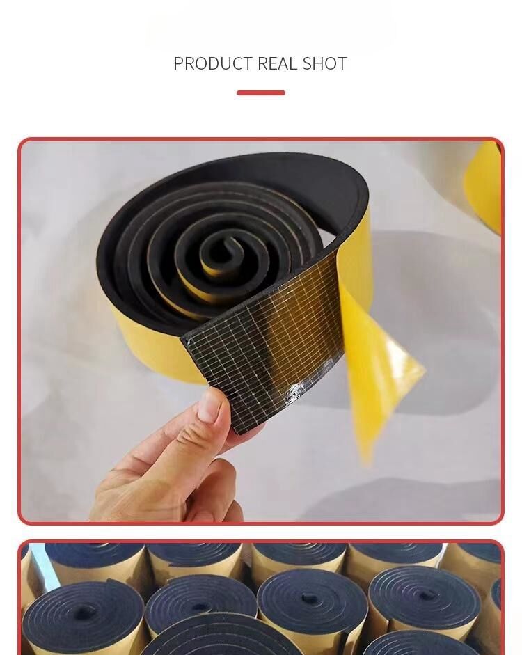 Yellow Self Adhesive Foam Rubber Seal Strip manufacture